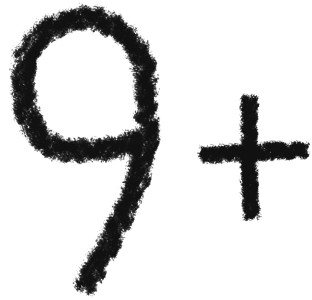 9+